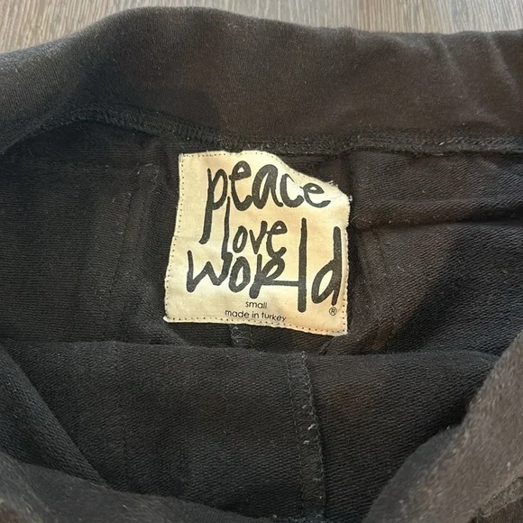 Black Sweat Pants - Peace Love World - Picture 3 of 3